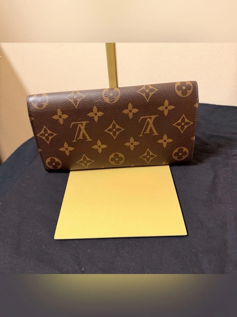 Authentic Louis Vuitton Monogram Emilie Wallet – Coquelicot Interior / COA